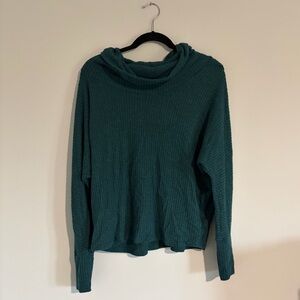 Nordstrom Deep Green Cowl Neck Sweater
